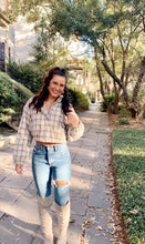 Load image into Gallery viewer, Plaid Puffer Jacket

