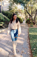 Load image into Gallery viewer, Plaid Puffer Jacket
